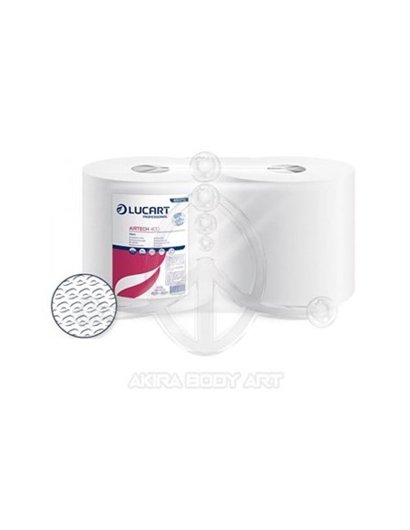 Toallitas de celulosa en rollo. Bobina AIRTECH LUCART 400 - 50 gr/m2