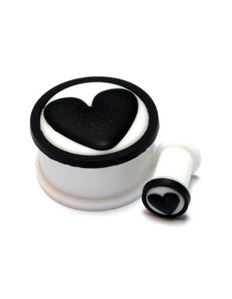 Dilatador silicona blanca corazón