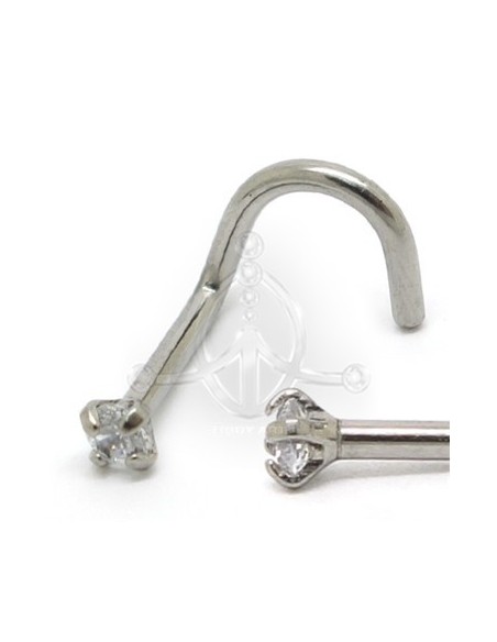 Nostril Joya Titanio 4E. Medida: 1 x 7 mm