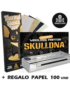Impresora inalámbrica SKULLDNA Pocket + Papel de regalo