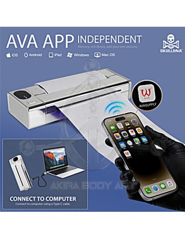 Impresora inalámbrica SKULLDNA Pocket + Papel de regalo