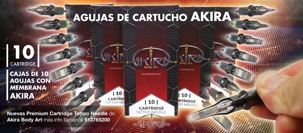AKIRA Body Art - Agujas de Cartucho AKIRA. Máxima Calidad.