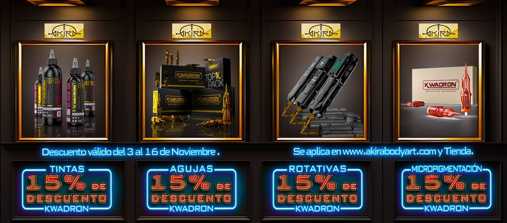 Productos KWADRON | Descuento especial hasta el 16 de noviembre en AKIRA BODY ART