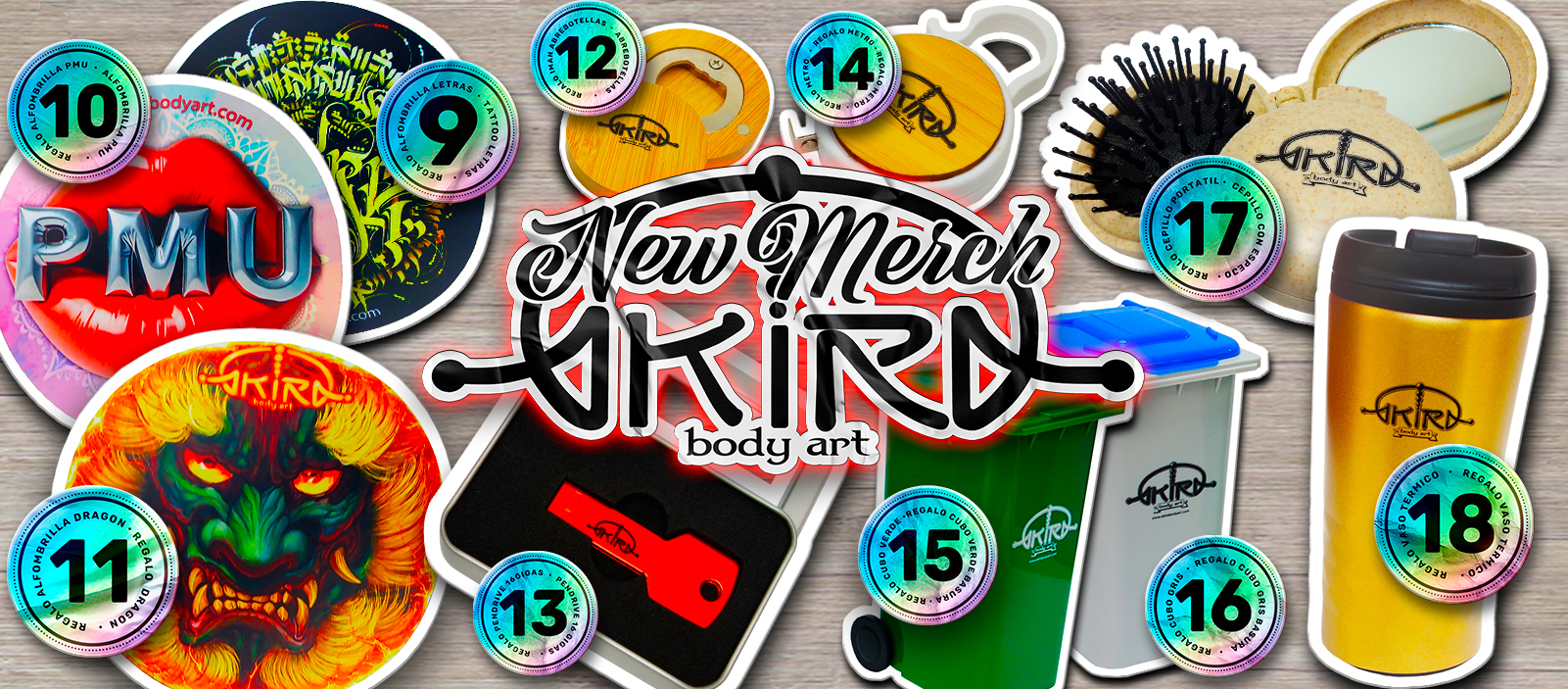 AKIRA BODY ART 21st Anniversary - Choose your gift! (While supplies last)