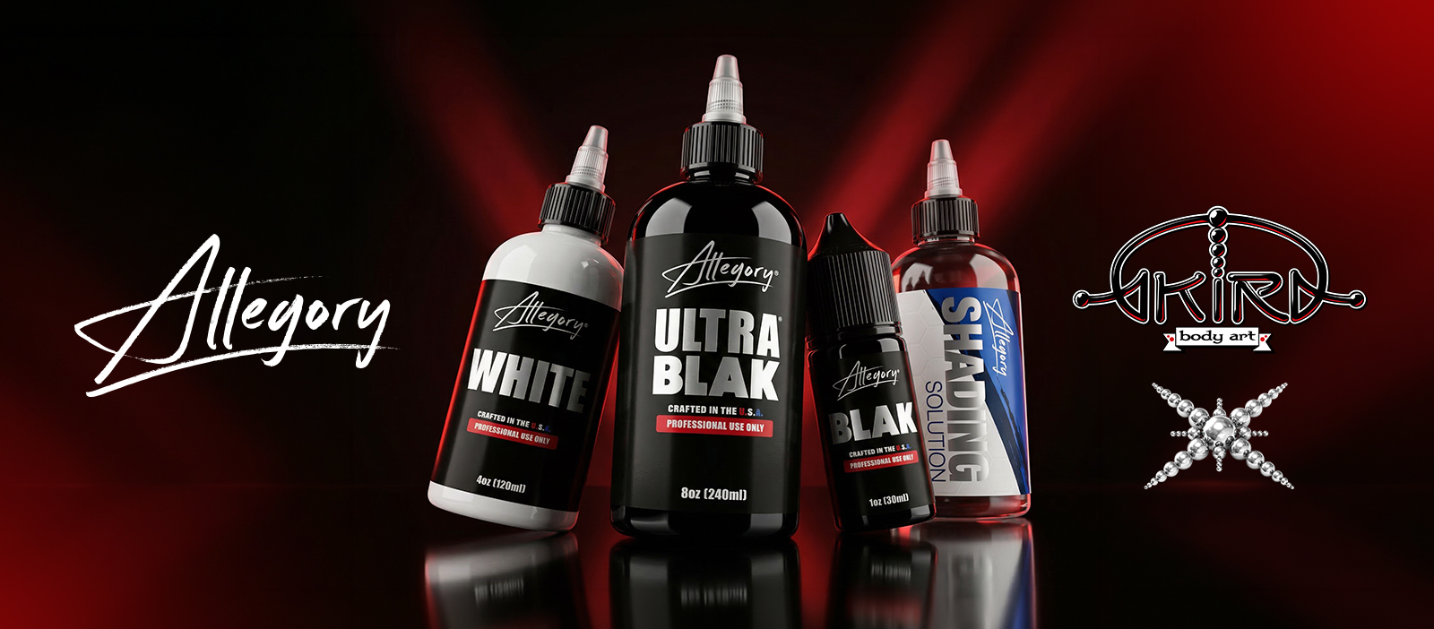 New ALLEGORY Ink - Now available at AKIRA BODY ART