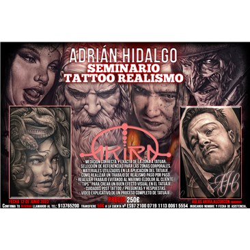 Master-Class de Tattoo Realismo por Adrián Hidalgo