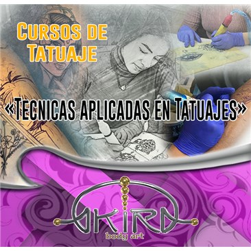 Curso de TÉCNICAS APLICADAS en Tatuaje (100 Horas)
