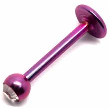 Titanium Labret with jewel