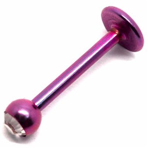 Titanium Labret with jewel