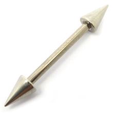 Raw Titanium Barbell with cones