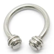 Circular Barbell with notch-shape balls