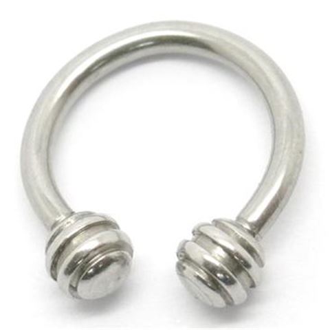 Circular Barbell with notch-shape balls