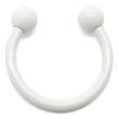 Circular Barbell white steel