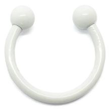 Circular Barbell white steel