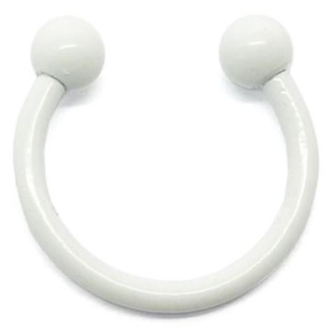 Circular Barbell white steel