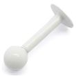 Labret bola de acero blanco