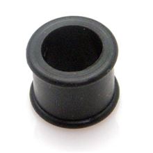 Silicone Flesh Tunnel in black color