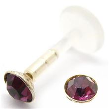 Bioflex Labret with large jewel