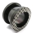 Threaded Flesh Tunnel -  Black Surgical Steel