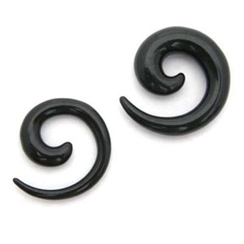 Ear Spiral white color, made in Acrylic