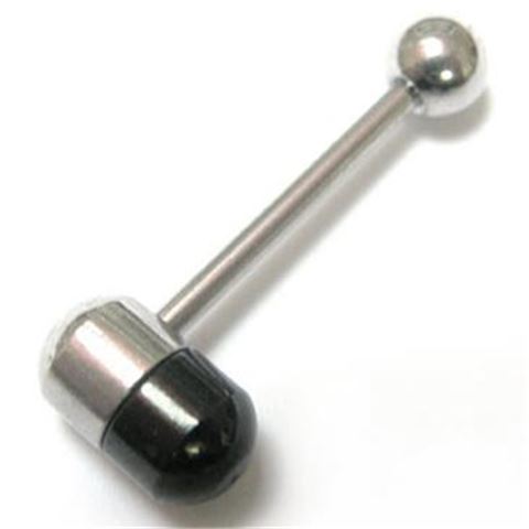 Black Steel Barbell