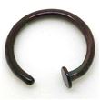 Aro flexible negro con chapa