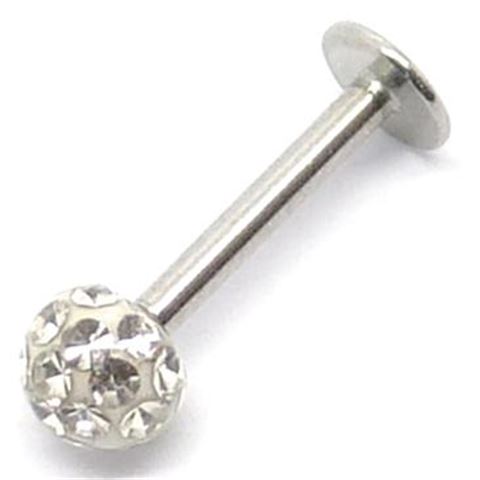Steel Ball Labret multi gem