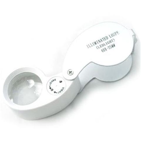 Lupa plegable con luz