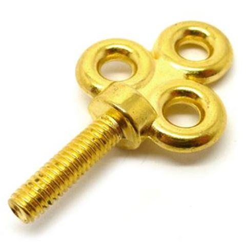 Tornillos de cierre dorados