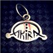 colgante logo akira plata