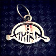 Silver logo akira pendant