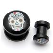 Acrylic Threaded Plug SKULL