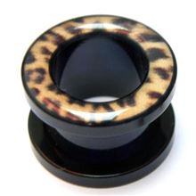 Threaded Flesh Tunnel Leopard