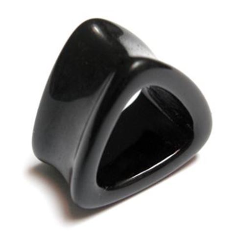 Oval-Triangle Acrylic Flesh Tunnel