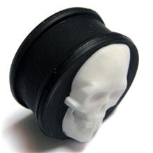 skull silicone flesh tunnel