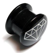 Acrylic Threaded Plug DIAMOND