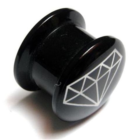 Acrylic Threaded Plug DIAMOND