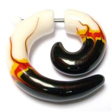 Acrylic spiral fake plug