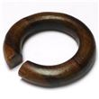 Circular wooden ear plug