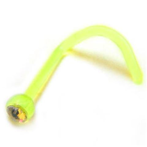 Bio-plast nostril with jewel