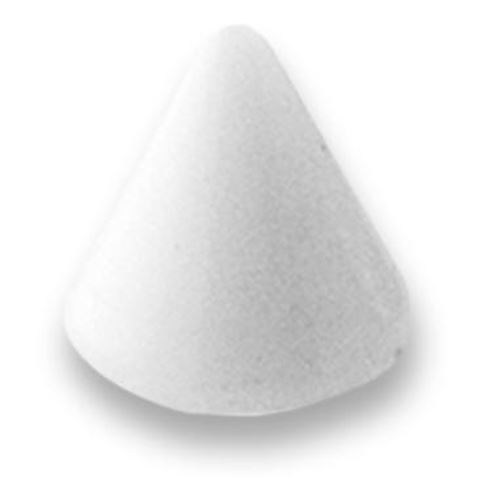 White steel spike