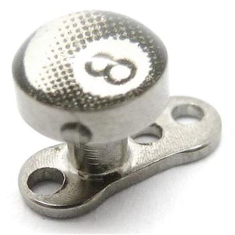 Titanium Microdermal with logo
