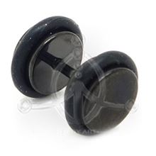 Black steel fake plug
