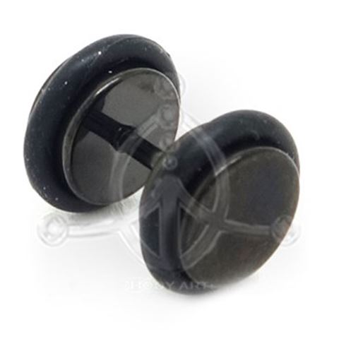 Black steel fake plug