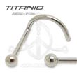 Raw titanium Ball Nostril