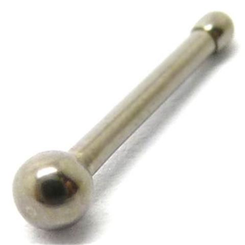 Nostril recto de titanio crudo