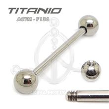 Raw Titanium Barbel