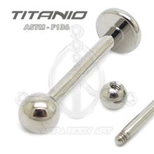 Raw Titanium Labret