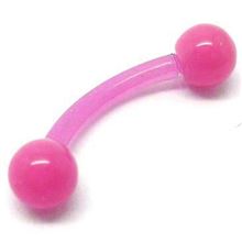 BioPlast Micro-curved Barbell with flat ball