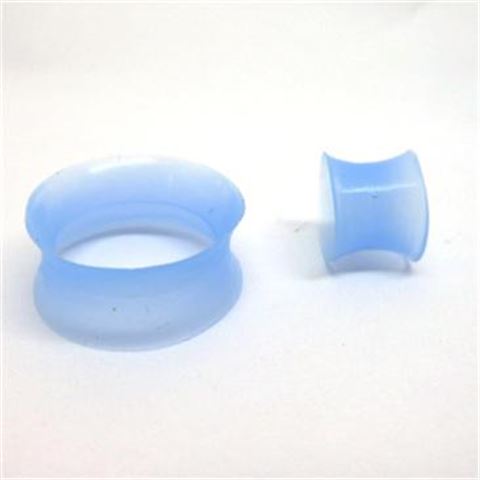 Silicone Flesh Tunnel. SKY-BLUE